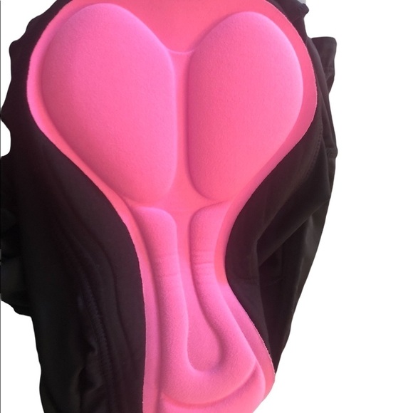 Flyleaf High Rise Padded Shorts Black Nylon Stretch Size M Cycling Biking - Picture 6 of 10